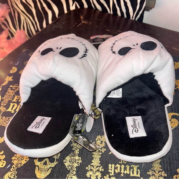 Nightmare before Christmas Jack Skellington Slippers size large woman’s  9-10 - Picture 3 of 7